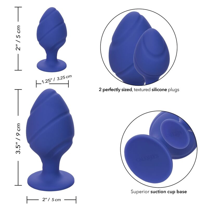 CALEXOTICS CONJUNTO PLUG CHEEKY ROXO