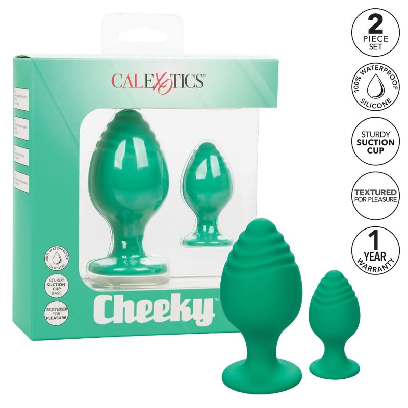 CALEXOTICS CONUNTO PLUG CHEEKY VERDE