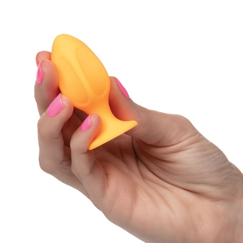 CALEXOTICS CONJUNTO PLUG CHEEKY LARANJA