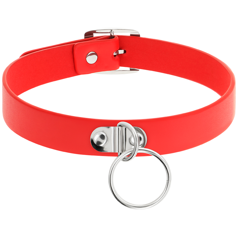 COQUETTE CHIC DESIRE GARGANTILHA COURO VEGANO VERMELHO