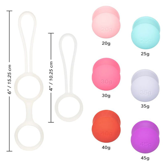 CALEXOTICS SHE-OLOGY CONJUNTO BOLAS KEGEL INTERCAMBIVEIS