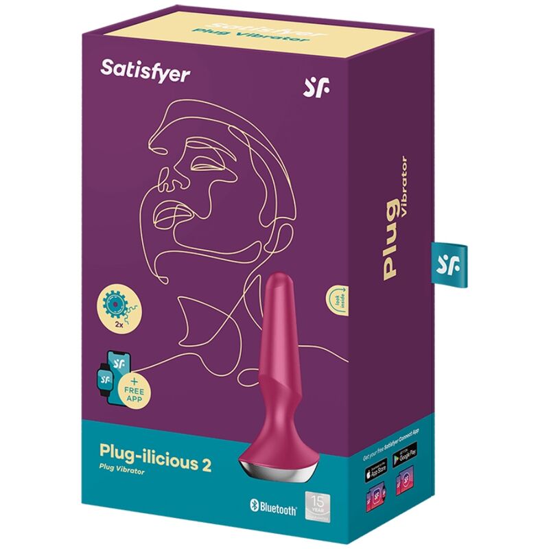 SATISFYER PLUG ILICIOUS 2 VERMELHO