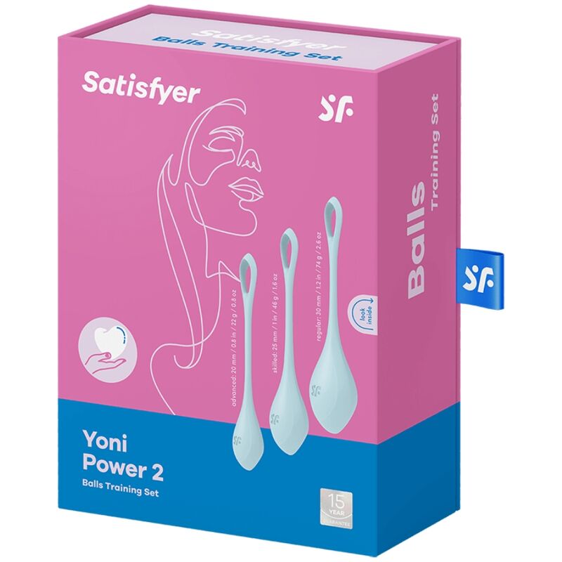 SATISFYER CONJUNTO YONI POWER 2 AZUL