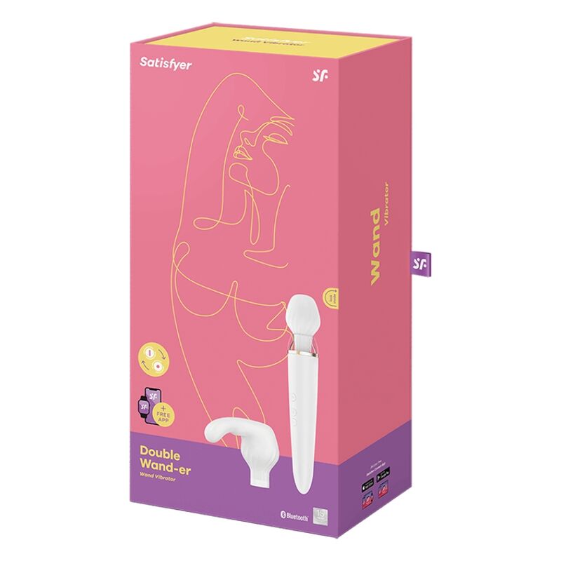 SATISFYER DOUBLE WAND-ER BRANCO