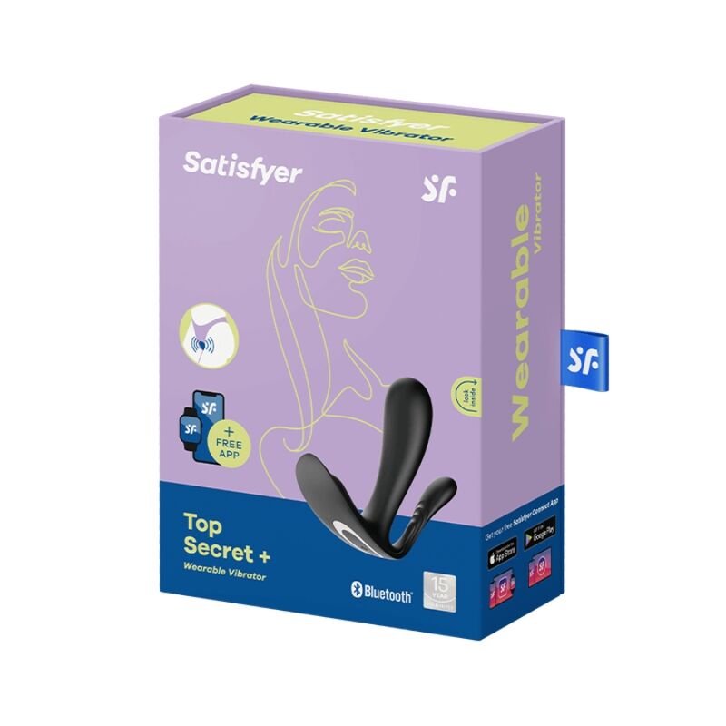 SATISFYER TOP SECRET PRETO com APP