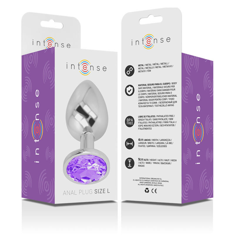 INTENSE PLUG ANAL COM CRISTAL VIOLETA L