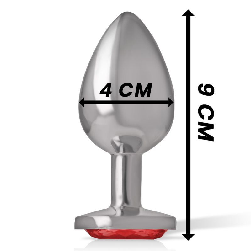 INTENSE PLUG ANAL COM CRISTAL VERMELHO L
