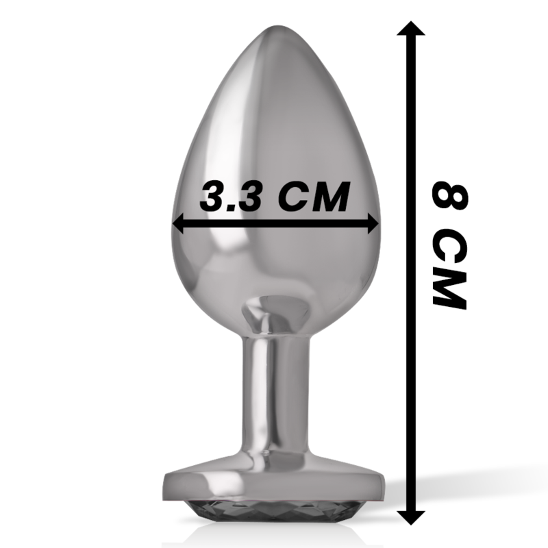 INTENSE PLUG ANAL COM CRISTAL PRETO M