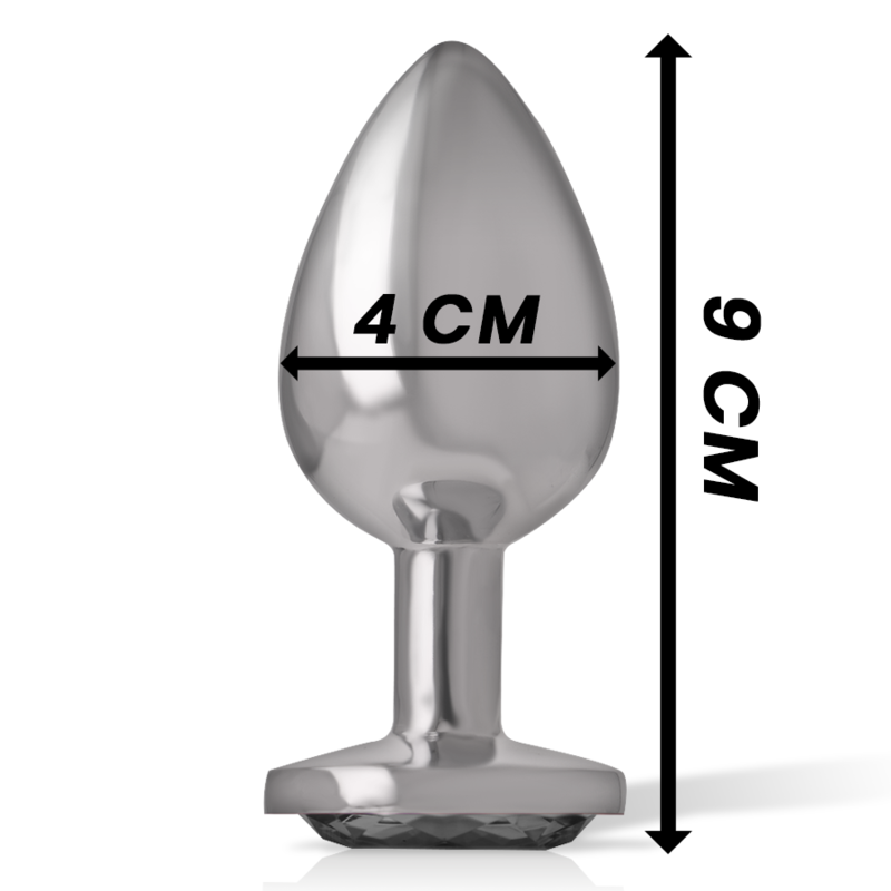 INTENSE PLUG ANAL COM CRISTAL PRETO L