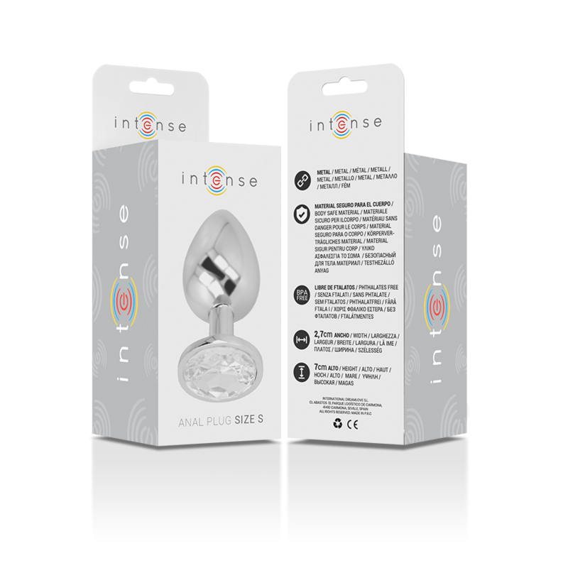INTENSE PLUG ANAL COM CRISTAL TRANSPARENTE S