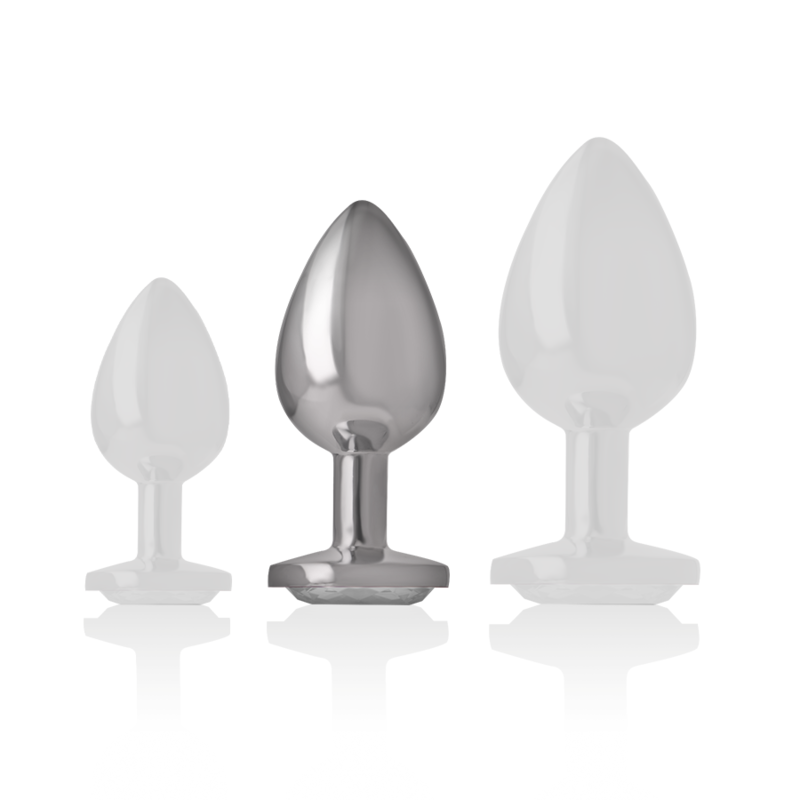 INTENSE PLUG ANAL COM CRISTAL TRANSPARENTE M