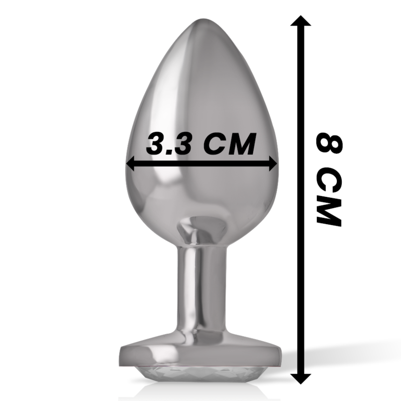 INTENSE PLUG ANAL COM CRISTAL TRANSPARENTE M