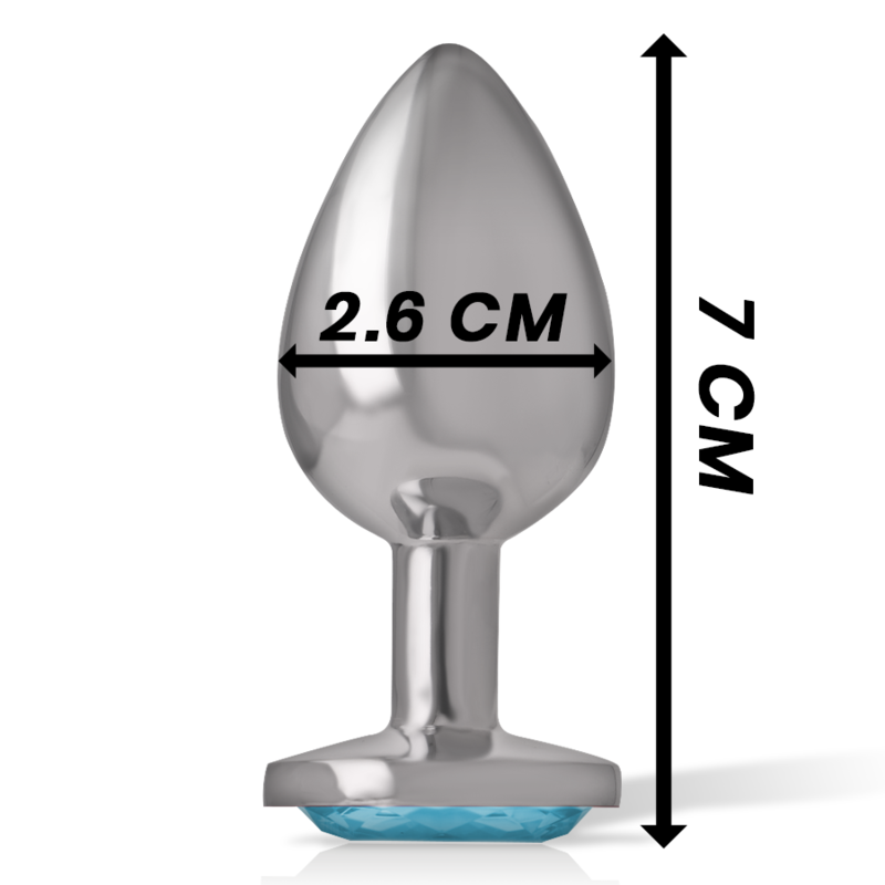 INTENSE PLUG ANAL COM CRISTAL AZUL S
