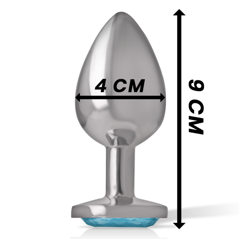 INTENSE PLUG ANAL COM CRISTAL AZUL L