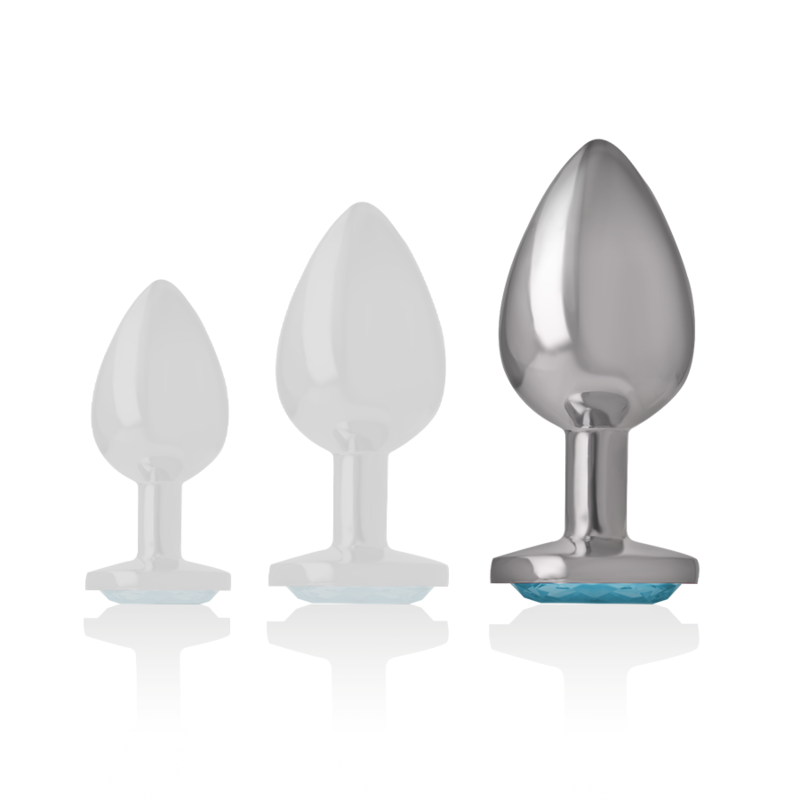 INTENSE PLUG ANAL COM CRISTAL AZUL L