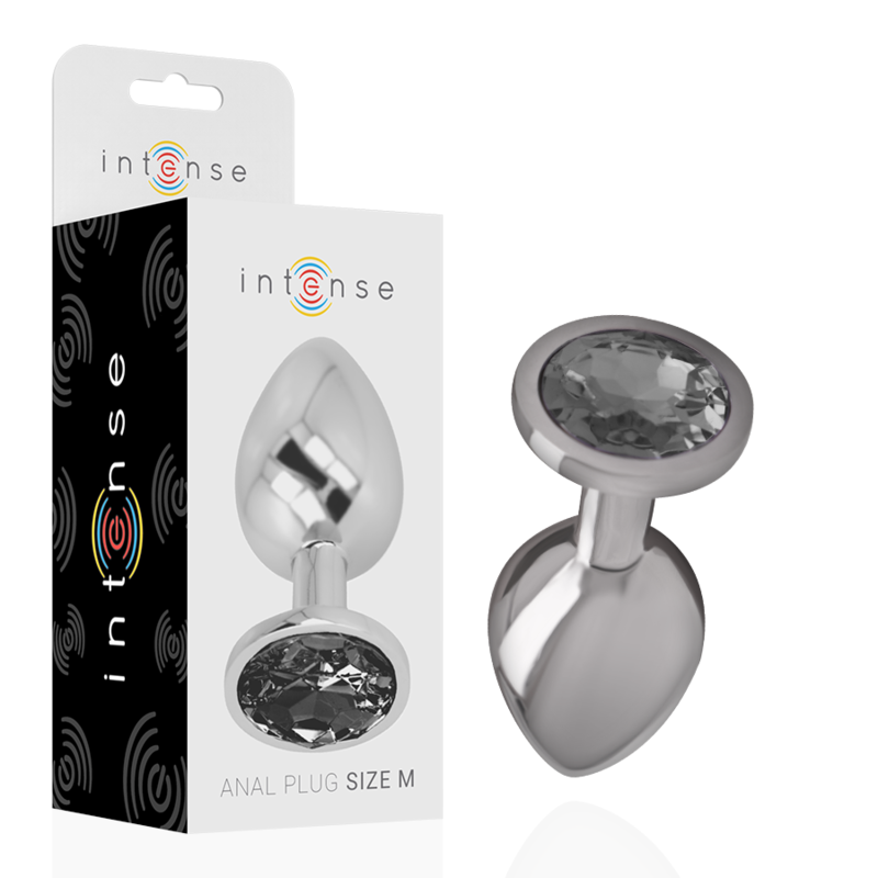 INTENSE PLUG ANAL COM CRISTAL PRETO M