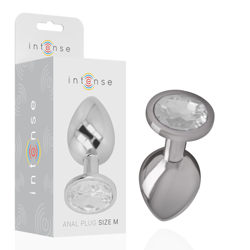 INTENSE PLUG ANAL COM CRISTAL TRANSPARENTE M