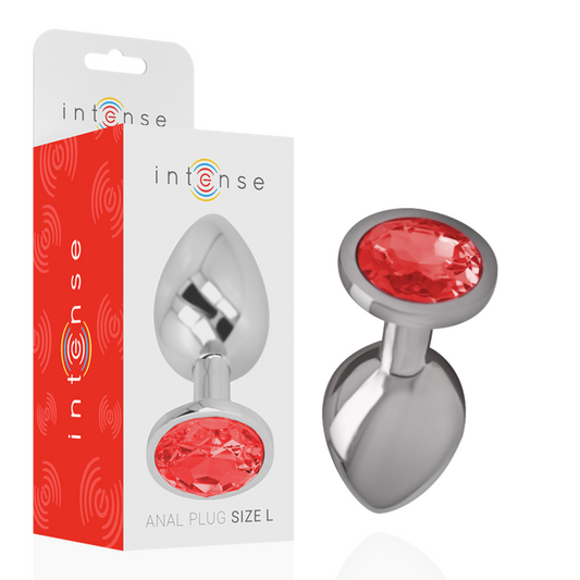INTENSE PLUG ANAL COM CRISTAL VERMELHO L