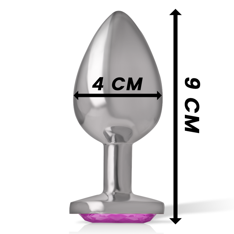 INTENSE PLUG ANAL METALICO CORAÇÃO ROSA L