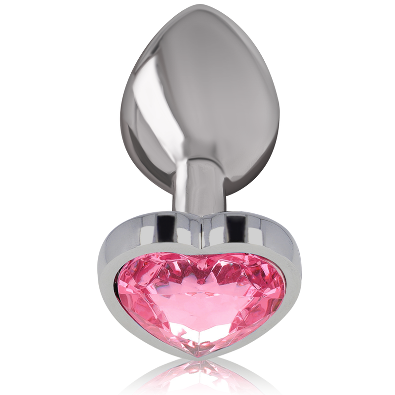 INTENSE PLUG ANAL METALICO CORAÇÃO ROSA L