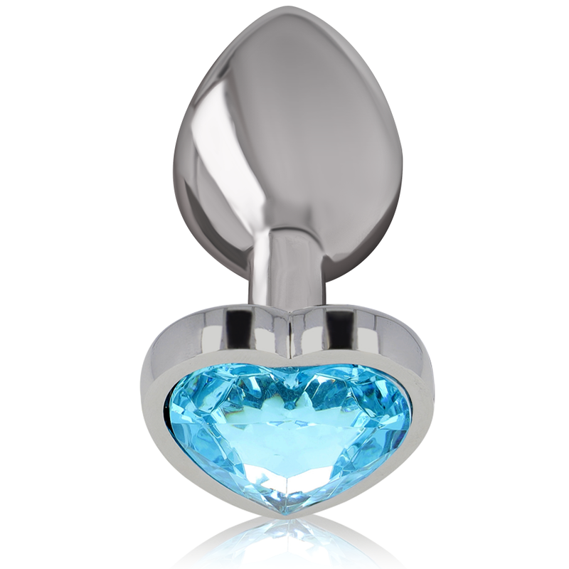 INTENSE PLUG ANAL METALICO CORAÇÃO AZUL L