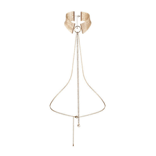 BIJOUX DÉSIR MÉTALLIQUE COLAR METLICO DOURADO