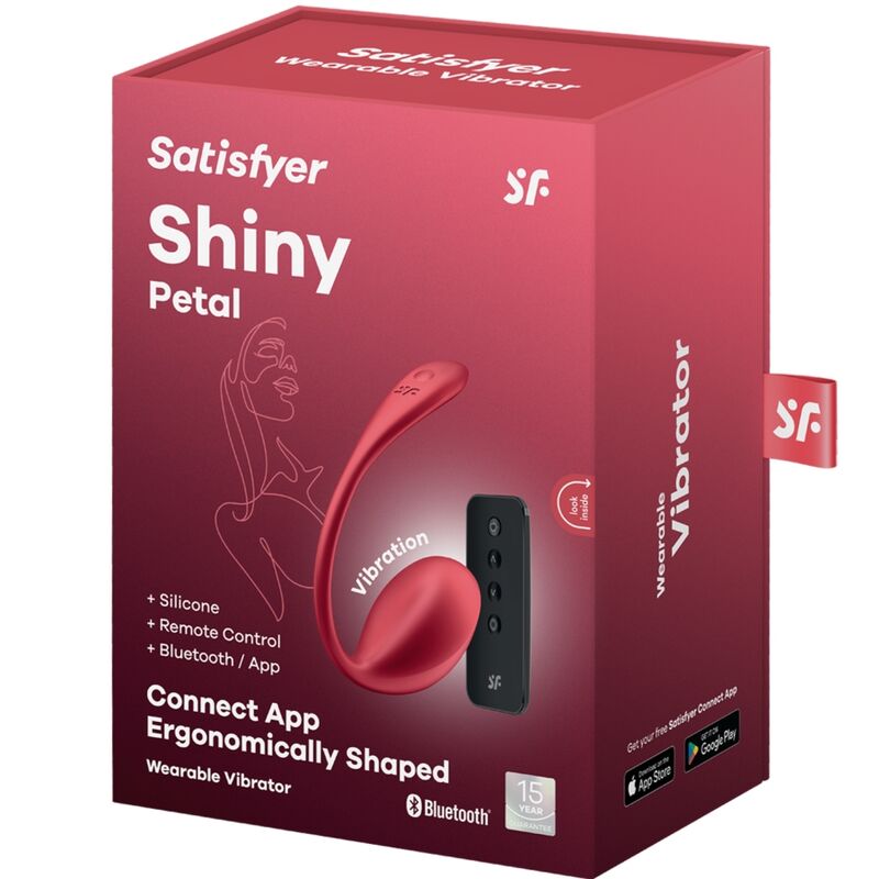 SATISFYER SHINY PETAL com APP VERMELHO