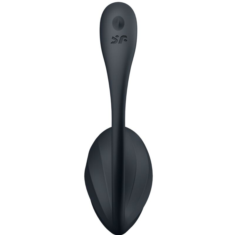 SATISFYER RIBBED PETAL com APP PRETO