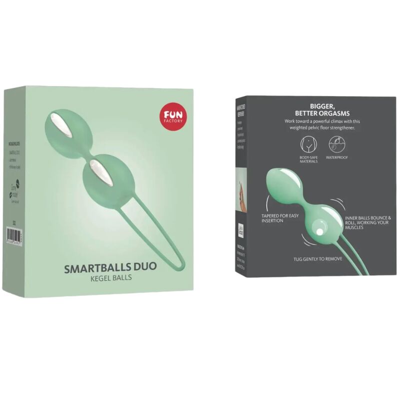 FUN FACTORY SMARTBALLS PELVIC BALLS DUO BRANCO/PISTACHIO