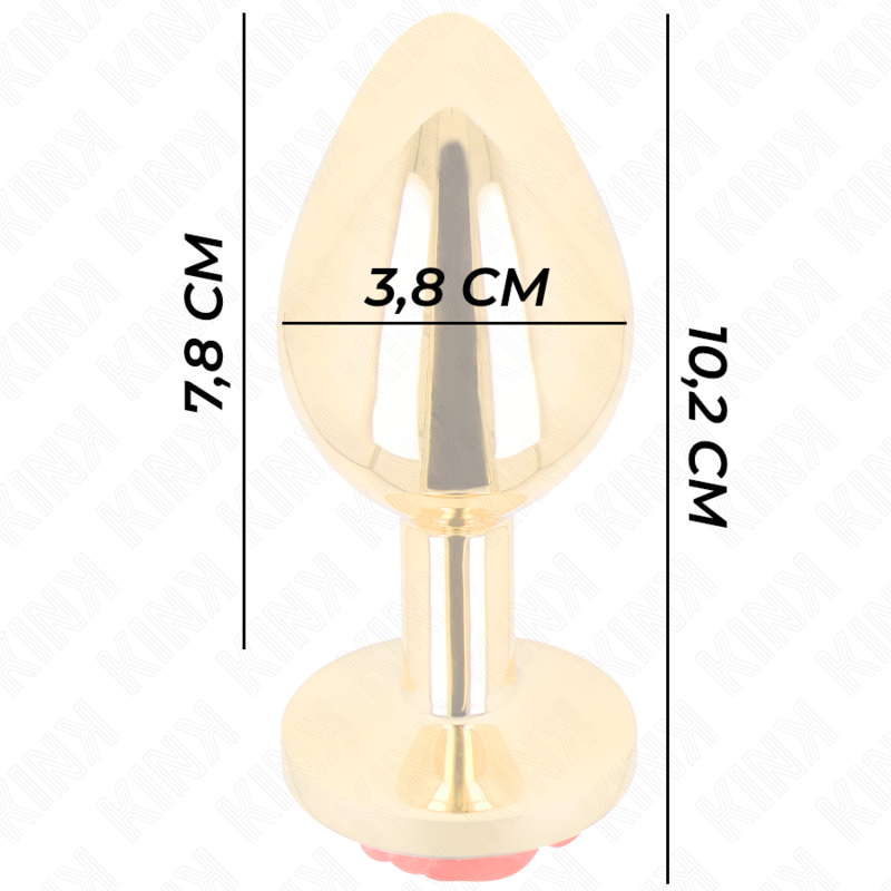 KINK PLUG ANAL OURO ROSA L
