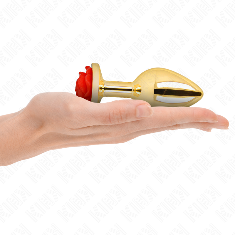 KINK PLUG ANAL OURO ROSA L