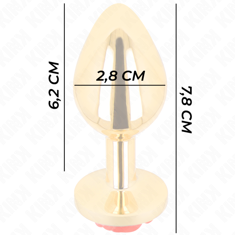KINK PLUG ANAL OURO ROSA S