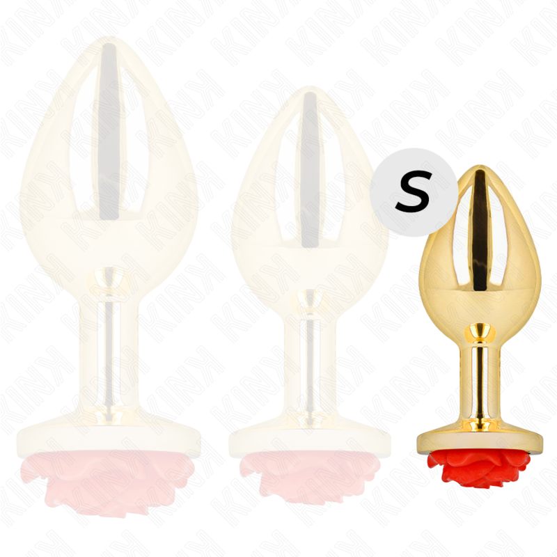 KINK PLUG ANAL OURO ROSA S