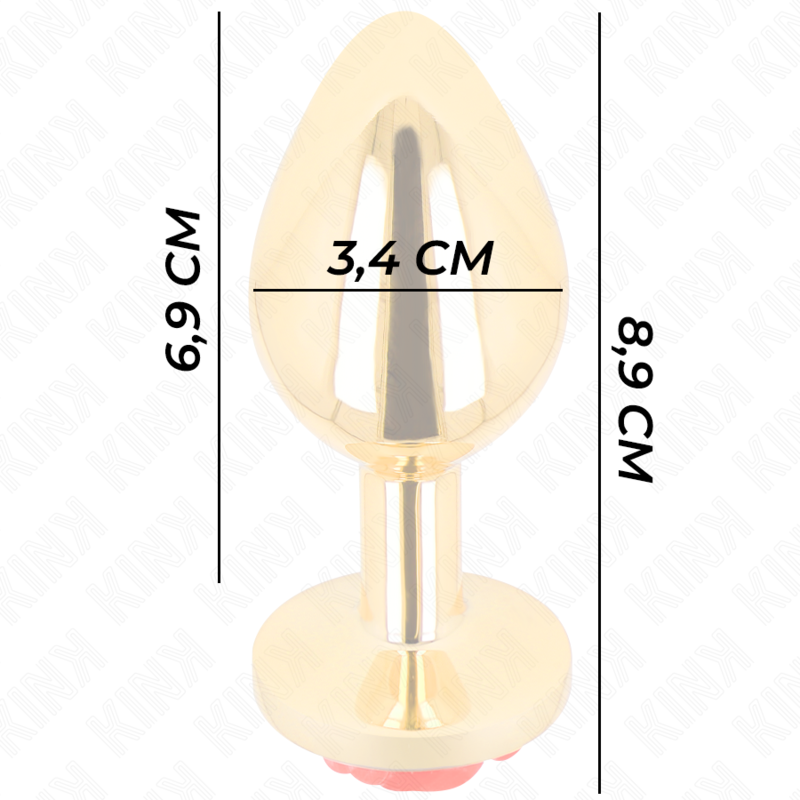 KINK PLUG ANAL OURO ROSA M