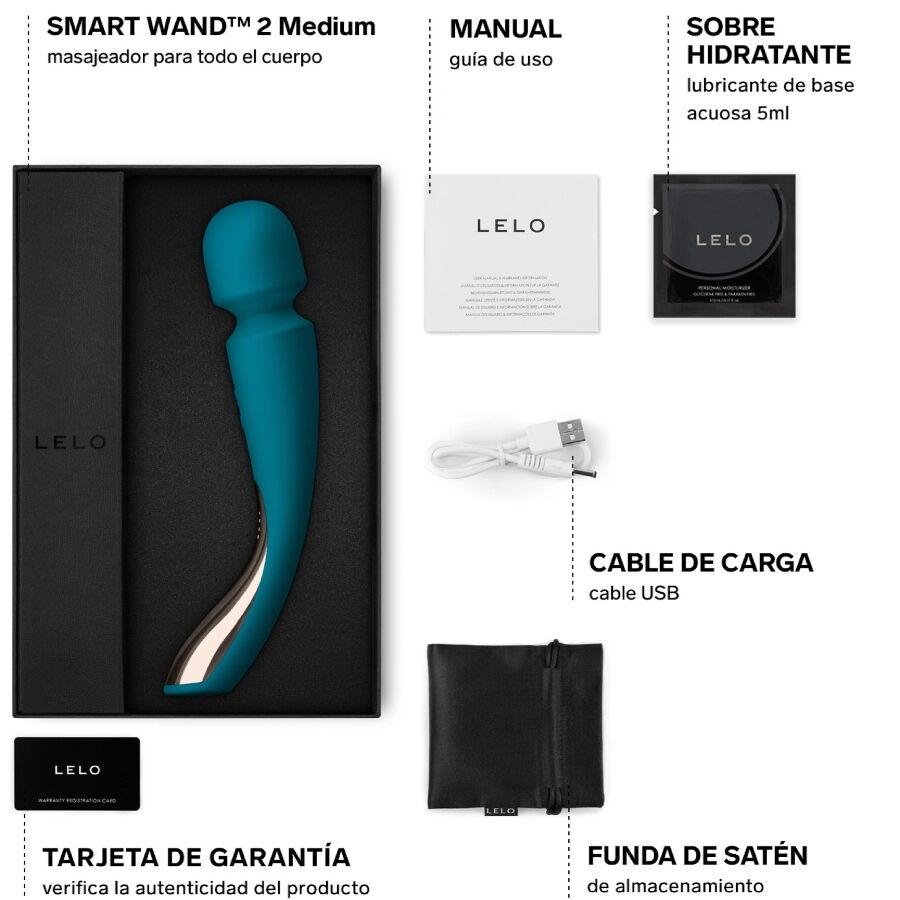 LELO SMART WAND 2 MÉDIO AQUA