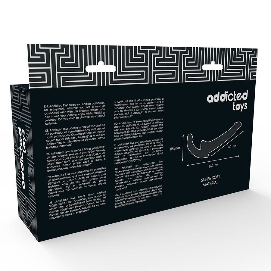 ADDICTED TOYS STRAP ON DUPLO PRETO