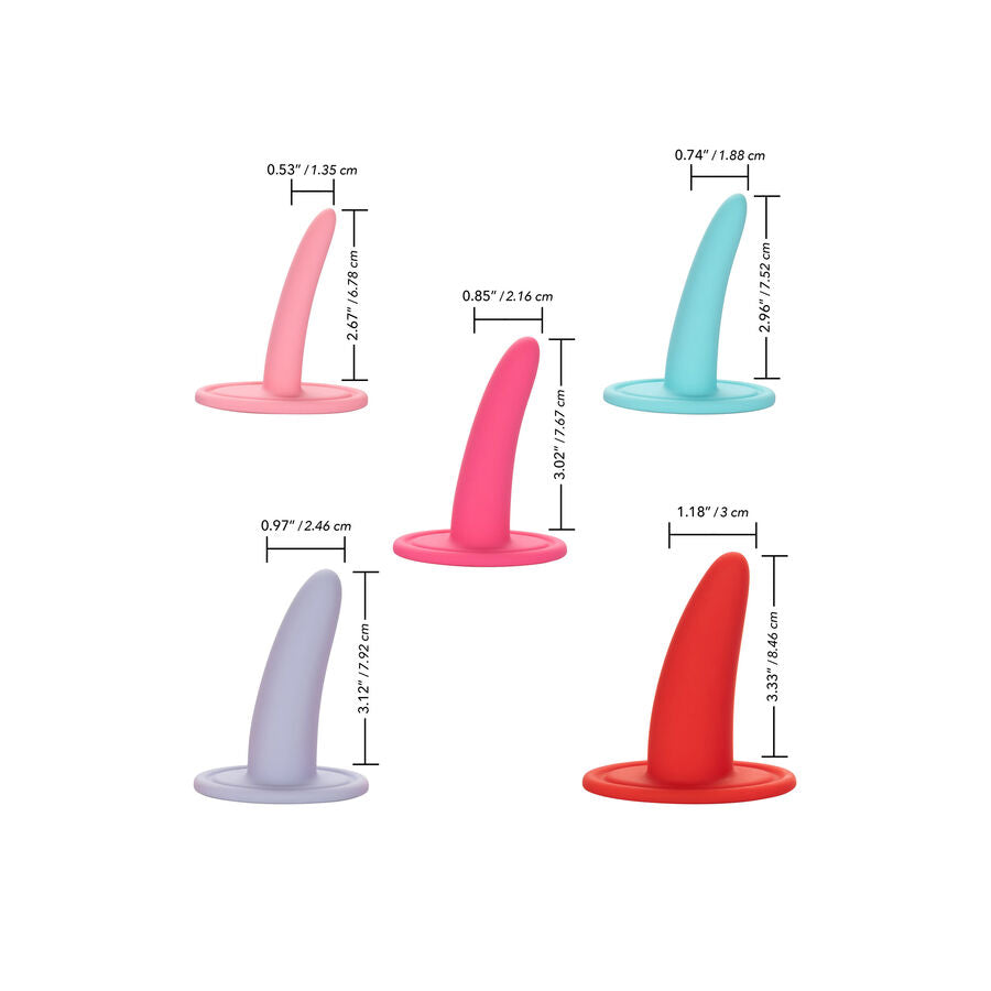 CALEXOTICS KIT 5 PCS DILATADORES VAGINAIS MULTICOLOR