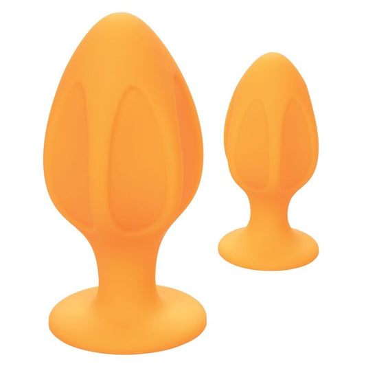 CALEXOTICS CONJUNTO PLUG CHEEKY LARANJA