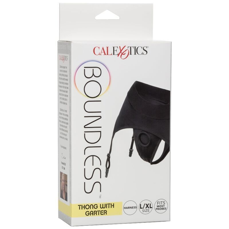 CALEXOTICS ARNÊS BOUNDLESS TANGA COM LIGA S/M