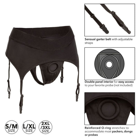 CALEXOTICS ARNÊS BOUNDLESS TANGA COM LIGA S/M