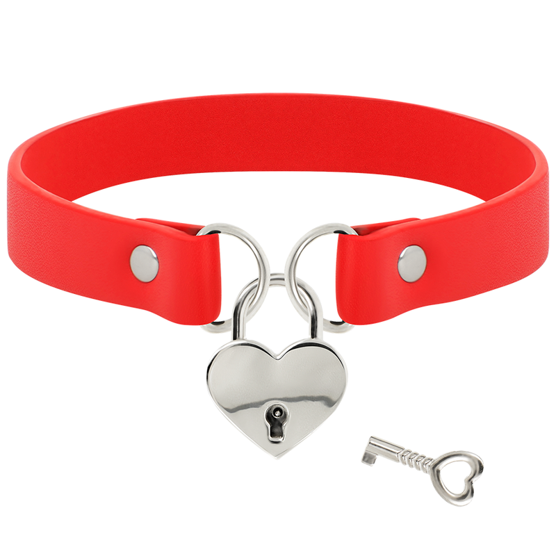 COQUETTE CHIC DESIRE GARGANTILHA CORAÇÃO COM CHAVE VERMELHO