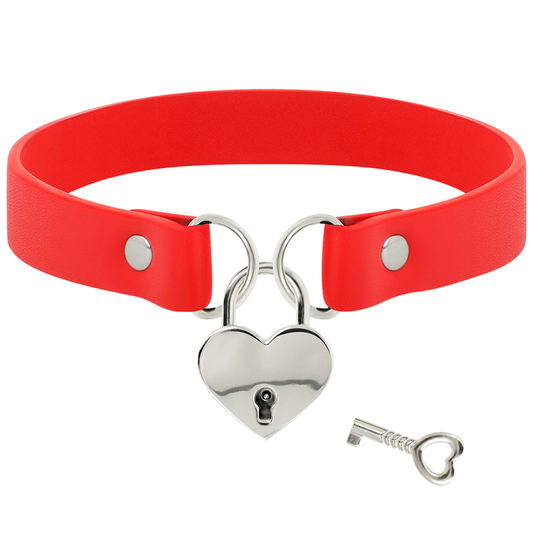 COQUETTE CHIC DESIRE GARGANTILHA CORAÇÃO COM CHAVE VERMELHO