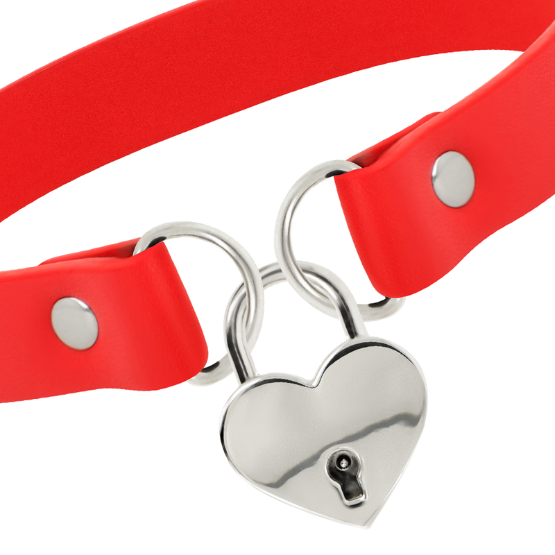 COQUETTE CHIC DESIRE GARGANTILHA CORAÇÃO COM CHAVE VERMELHO