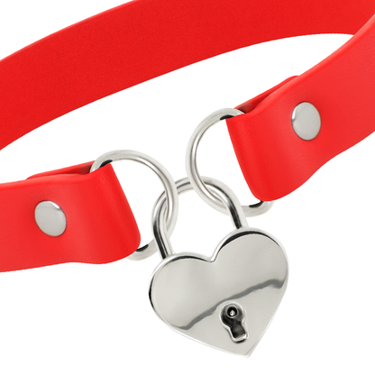 COQUETTE CHIC DESIRE GARGANTILHA CORAÇÃO COM CHAVE VERMELHO