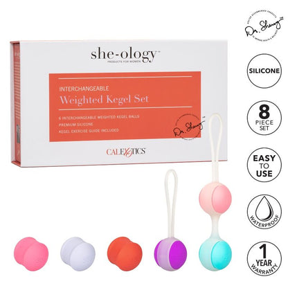 CALEXOTICS SHE-OLOGY CONJUNTO BOLAS KEGEL INTERCAMBIVEIS