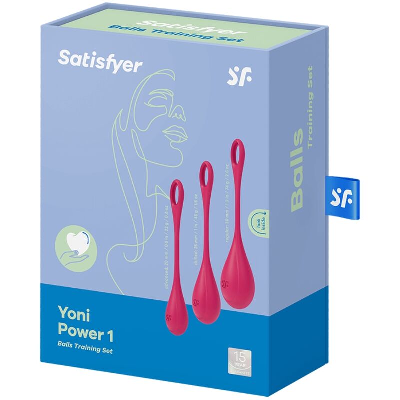SATISFYER CONJUNTO YONI POWER 1 VERMELHO