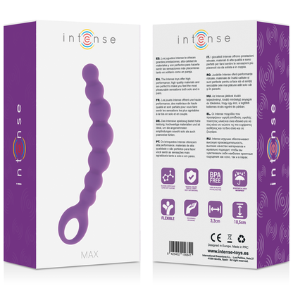 INTENSE ANAL BEADS MAX ROXO