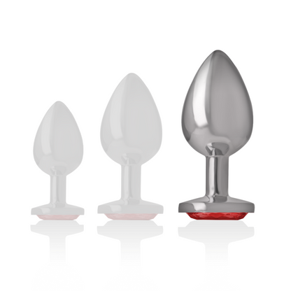 INTENSE PLUG ANAL COM CRISTAL VERMELHO L