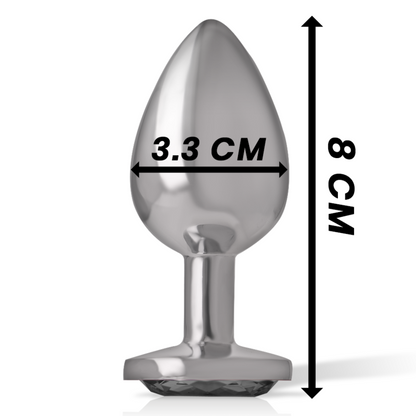 INTENSE PLUG ANAL COM CRISTAL PRETO M