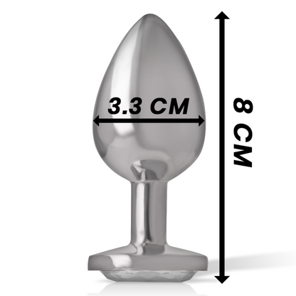 INTENSE PLUG ANAL COM CRISTAL TRANSPARENTE M